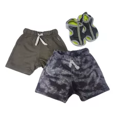 Shorts Bebe 24-36meses Combo X2+ Sandalias T25 Importadas