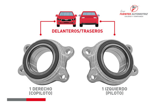 Kit 2 Mazas Balero Traseras Para Audi S4 2014 2015 Con Abs Foto 2