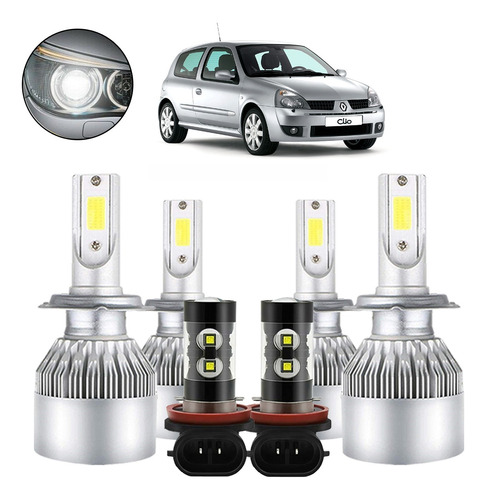 Kit Luces Led Tipo Xenon Hid A/b H4 Renault Kwid 2019