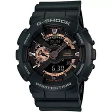 Relógio Casio G-shock Ga-110rg-1adr Resistente A Choques Cor Da Correia Preto Cor Do Bisel Preto Cor Do Fundo Preto