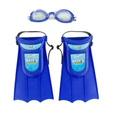 Set Buceo Base X Splash Chicos Antiparra Patas De Rana Playa