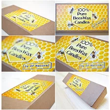 Gp Natural Eco Vela De Cera De Abeja En Caja De Regalo Amari