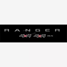 Kit Adesivo Compatível Ranger Xls 4x4 2017 Cam. Preta F632 Cor Grafite