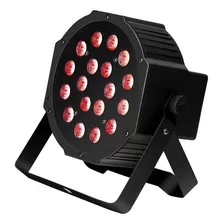 Refletor 18 Leds Cree De 3w Triled Par 64 Rgb Strobo Dmx 