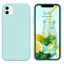 Funda Para iPhone 11 2019, Celeste/resistente/silicona