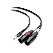 Cable Trs De 3,5 Mm Y 1/8 De Pulgada 2 Xlr De 10 Pies, ...