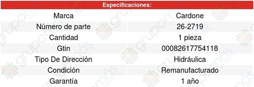 Cremallera Direccion Hidraulica Honda Pilot 03-08 Cardone Foto 5