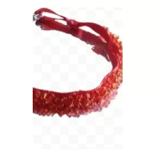 Pulsera Roja,en Mostacilla. .artesanal Fashionista Por Tres 