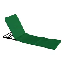 Reposera Playa Liviana Plegable C/funda 4 Pos Ae Disershop Color Verde