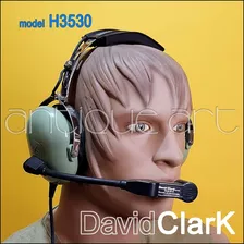 A64 Headset David Clark H3530 Audifono Aviador Piloto Microf