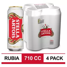 Cerveza Stella Artois Lager 710ml X4