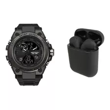 Reloj Deportivo Sanda 739 S Shock + Audífonos Bluetooth I12