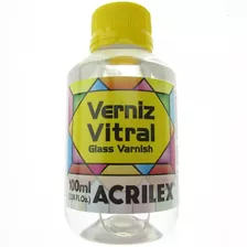 Pintura Para Vidrio Acrilex Barniz Vitral Incoloro 100 Ml