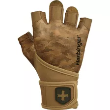 Guantes Muñequera Hombre Harbinger Gym Grip Wristwrap Camo