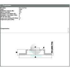 Par Disco Freio Polo Highline Beats 200 Tsi 1.0 12v 14 A 19