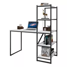 Mesa Industrial Para Escritório Frist Preto E Branco