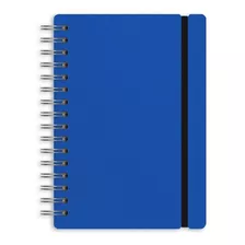 Cuaderno Studio A5 Rayado 80 Hojas Cuero Reciclado Duradero Color Azul