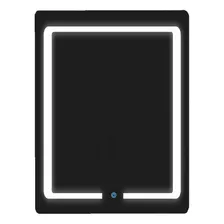 Espejo Led Touch Borde Esmerilado Redondeado 60 X 80 Cm