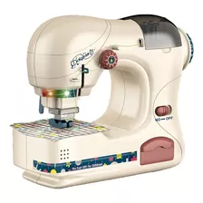 Mini Maquina De Coser Infantil Juguetes Electrodomestico Color Hueso