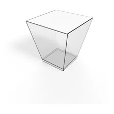 Mini Cubo Plástico Cristal (x100) - Ajidiseño