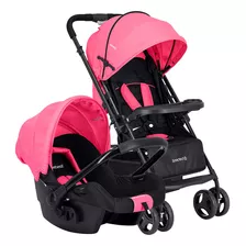 Carriola Portabebe Bebesit Go Lite Carriola Baston Plegable Color Rosa