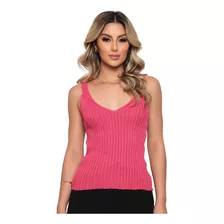 Blusa Feminina Moda Verão Tricot Lançamento Blogueiras Cores