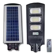 Refletor Led P/ Poste Energia Solar Iluminação Pública 150w Cor Da Carcaça Lumária Led Poste Solar Preto Cor Da Luz Branco-frio Energia Solar Bateria Interna