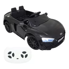 Mini Carro Elétrico Infantil 12v Audi R8 Spyder Motorizado Cor Preto