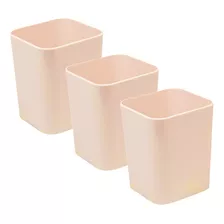 Porta Objetos Rosa Dello Kit Com 3 Peças