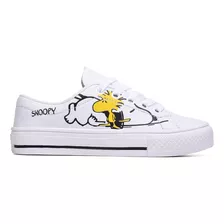 Tênis Infantil Casual Personagem Snoopy Estilo Off Star