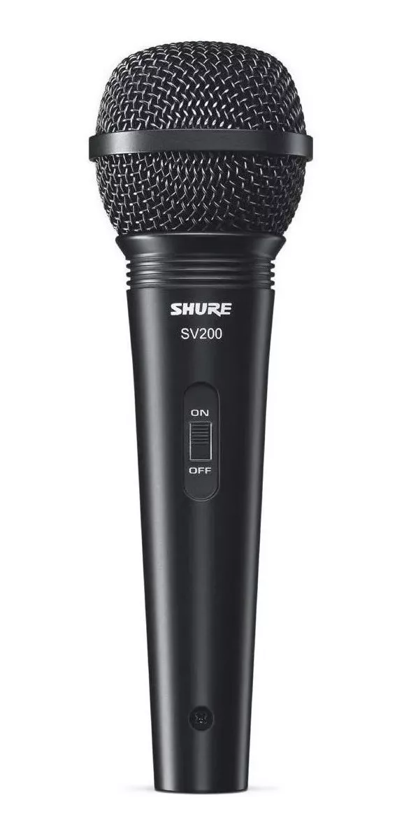 Micrófono Shure Sv200-w Dinámico  Cardioide Negro