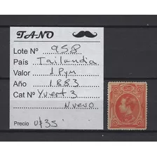 Lote958 Tailandia 1 Pyn Año 1883 Yvert# 3 Nuevo