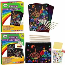 Kit Der Manualidades - Zmlm Rainbow Scratch Art Craft Para N
