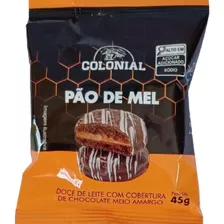 Pão De Mel Recheio Doce Leite Coberto Chocolate Display 10un