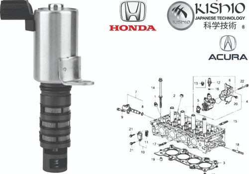 Valvula Solenoide Vvt Acura Rsx 2.0l 2005-2006 Kishio Foto 3