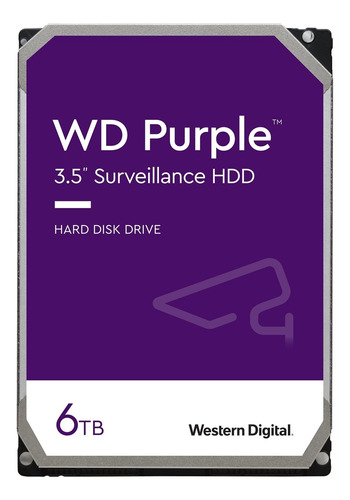 Disco Duro Interno Hdd 6tb Western Digital 3.5 Purple 256mb