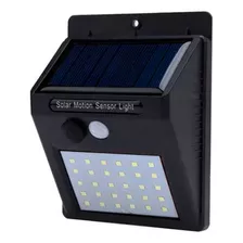 Lámpara Farol Solar Foco 30 Led Sensor Movimiento