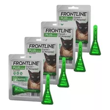 Kit 4 Frontline Plus Para Gatos Antipulgas E Carrapatos