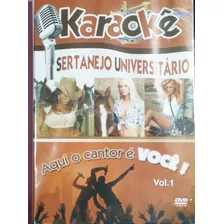 Dvd Karaokê Sertanejo Universitário - Vol 1