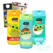 Baby Yoda Bathroom Set Para Niños, Niños Pequeños - 6 Paquet