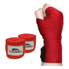 Par De Vendas De Boxeo Mma Artes Marciales Con Pulgar Color Rojo