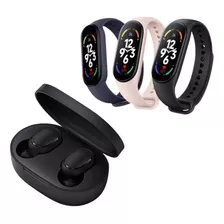 Auriculares In-ear A6s Negros + Smartwatch Reloj Inteligente