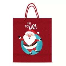 Embalagem Sacola De Natal Ho Ho Red P (6741) Pacote C/10 Uni