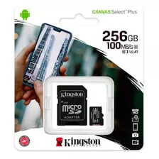 Memoria Micro Sd 256 Gb Kingston Canvas Select Plus Jwk