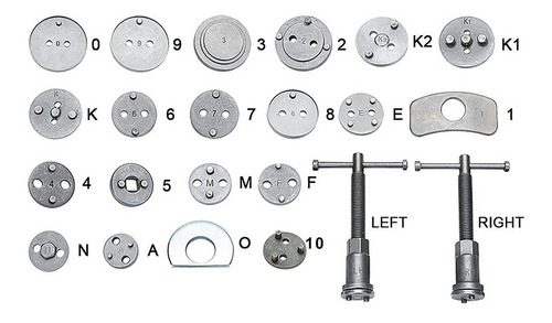 22 Piezas De Frenos Opresor Pistn Cambiar Balatas Auto Univ Foto 3