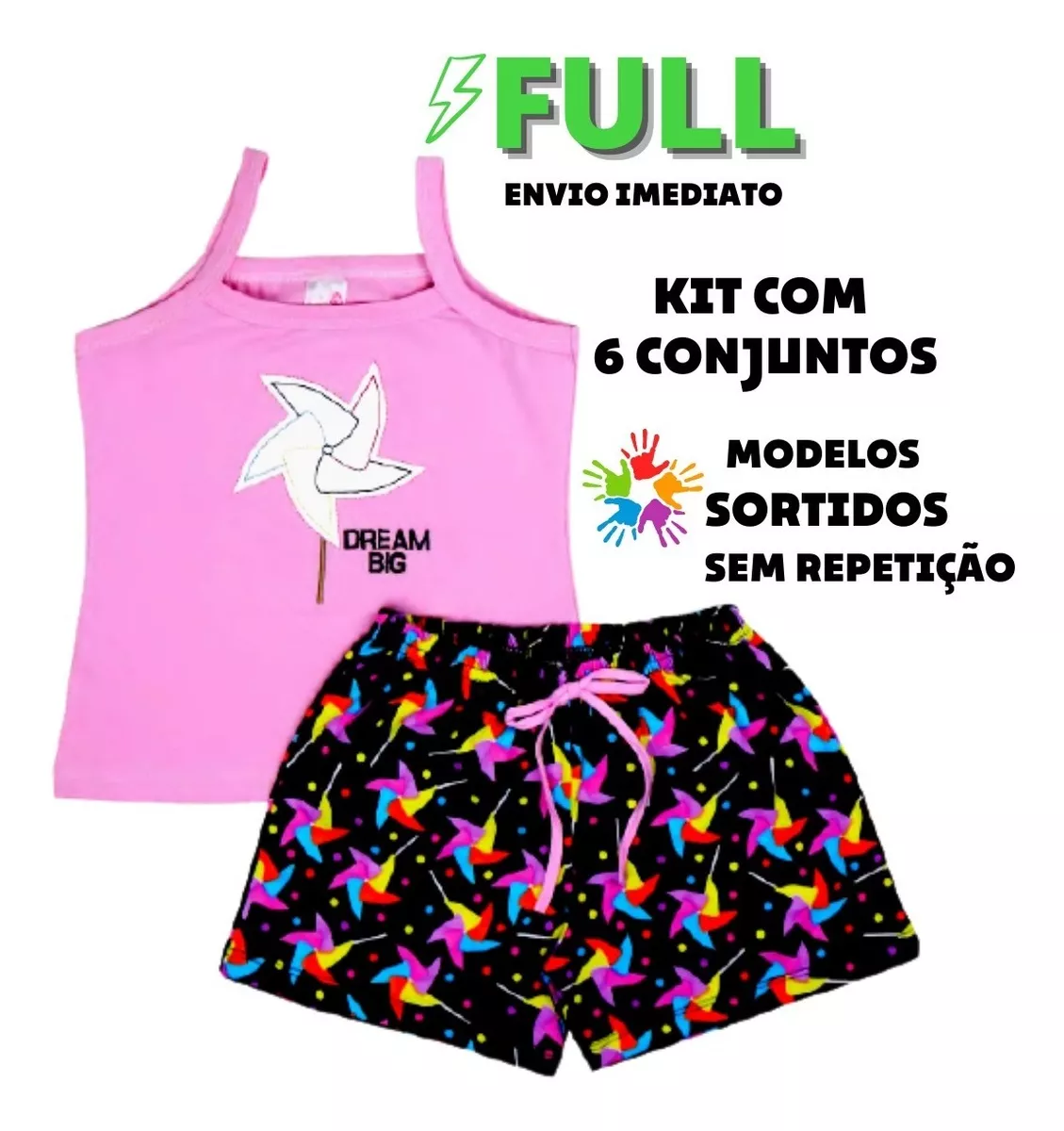 Kit Conjuntinhos Infantil Menina - Kit C/ 6