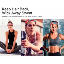 Huachi Headbands For Women Yoga Running Boho Bandeau Hair Ba