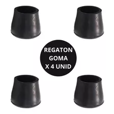 Regatones Goma Negro Pack X 4 Unidades Varias Medidas