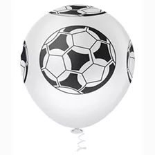 Balões Bexiga Bola Futebol Jogo Látex N10 Grande 50 Unidades