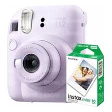 Camera Revela Foto Fujifilm Instax Mini 12 Lilás + 10 Fotos Cor Mini 12 Lilac Purple